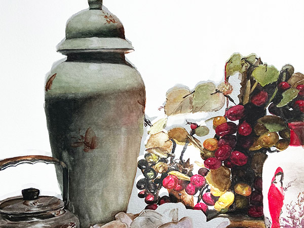 NAFA certificate oil painting course intermediate lecturer Raphael Koh. Visual arts centred on fine art academic foundation art classes in Watercolour Painting